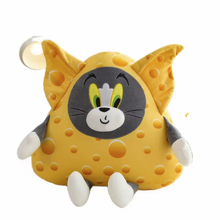 Cheese Cat And Cheese Mouse Pillow