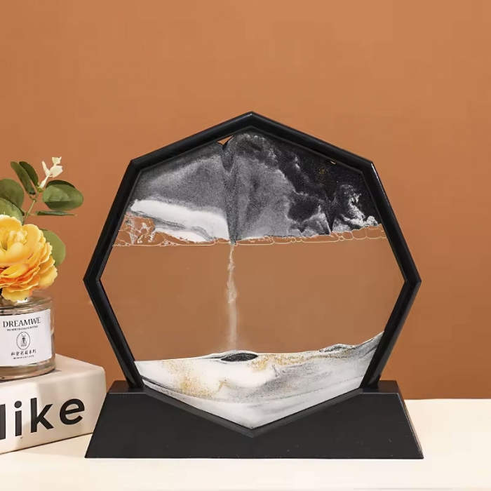 3D Flowing Sand Painting Hourglass
