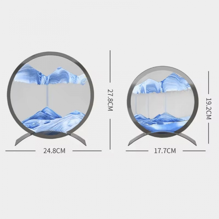 3D Flowing Sand Painting Hourglass