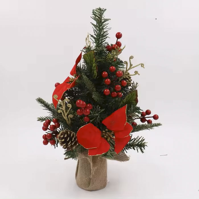 Luxury Decorated Hand-made Artificial PE Christmas Table Tree