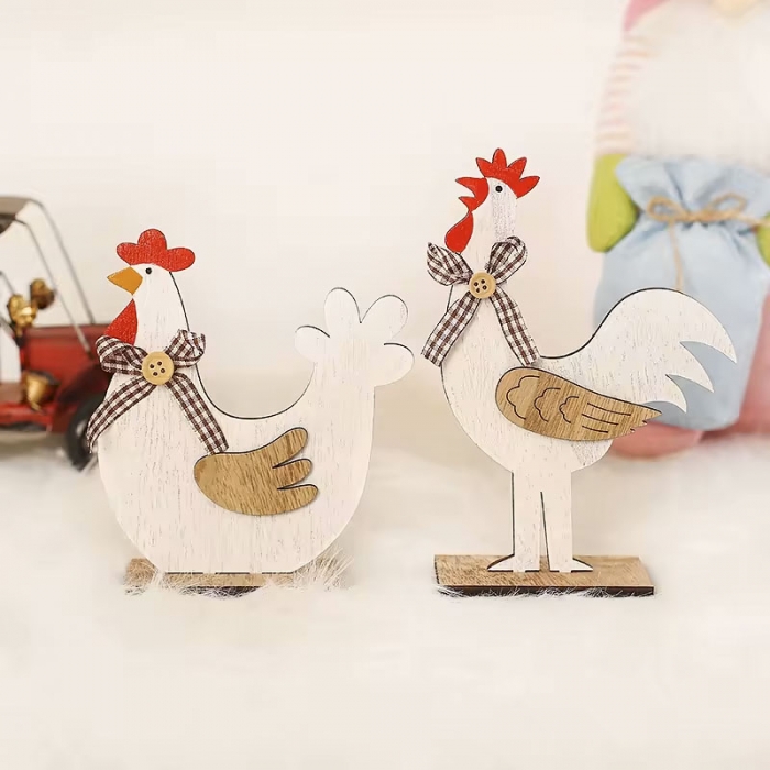 Wooden Easter Chicken Decoration