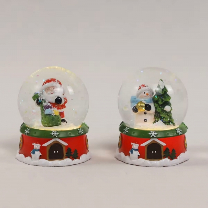Santa Claus Ball Table Decor With Music