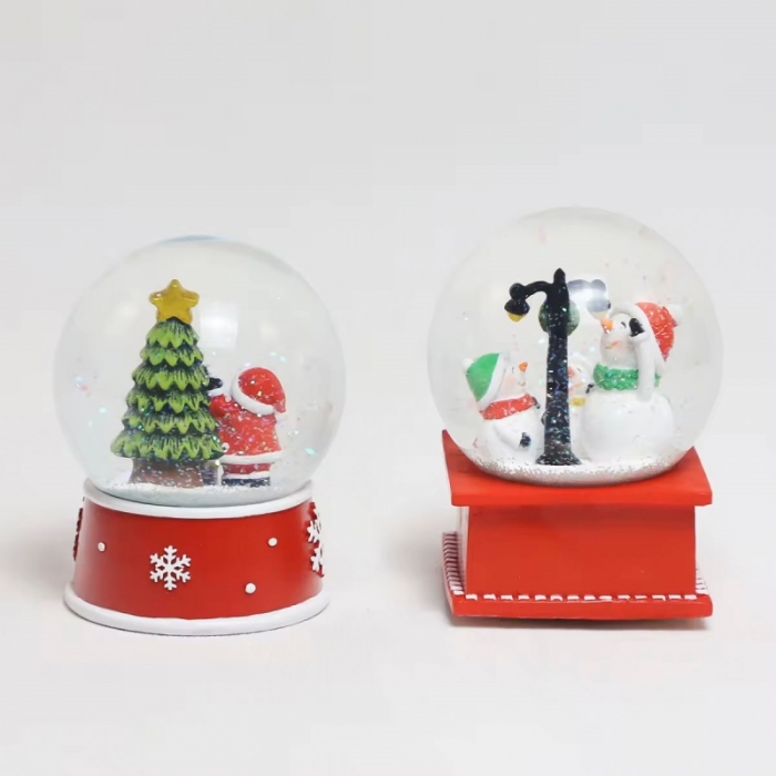 Santa Claus Ball Table Decor With Music