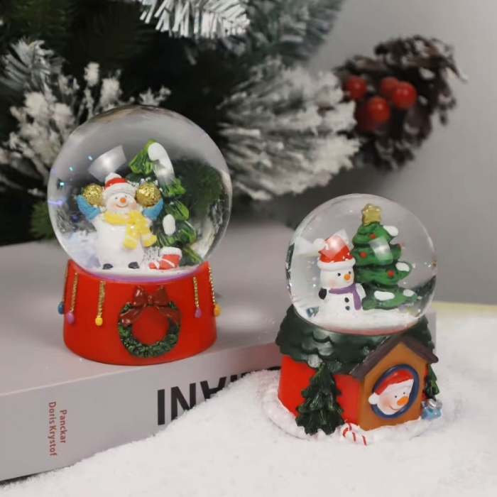 Santa Claus Ball Table Decor With Music