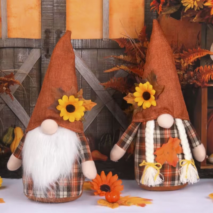 Faceless Doll Sunflower Decor