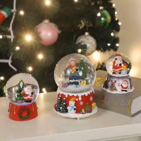 Santa Claus Ball Table Decor With Music