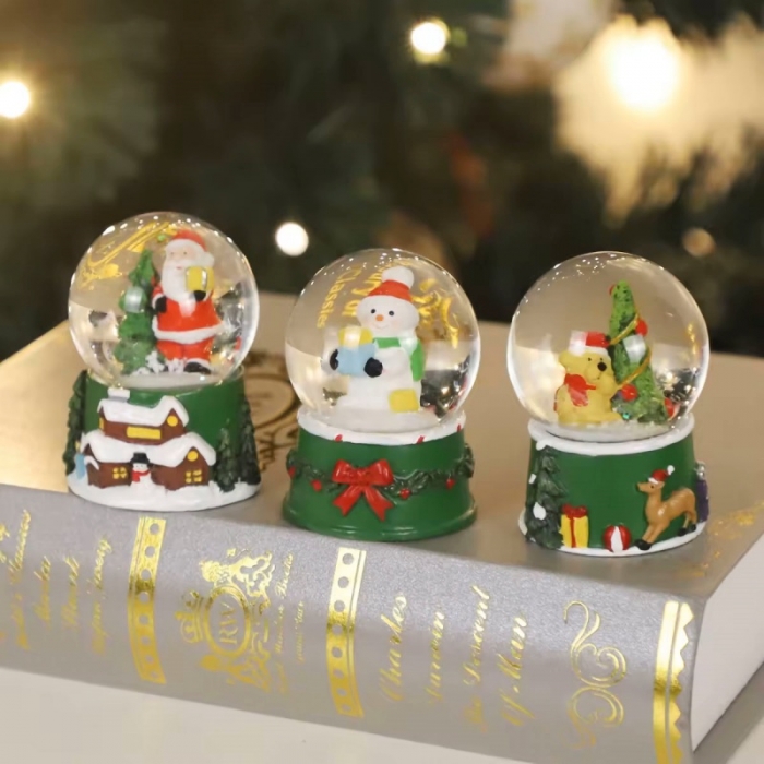 Santa Claus Ball Table Decor With Music