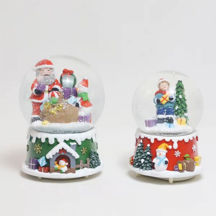 Santa Claus Ball Table Decor With Music