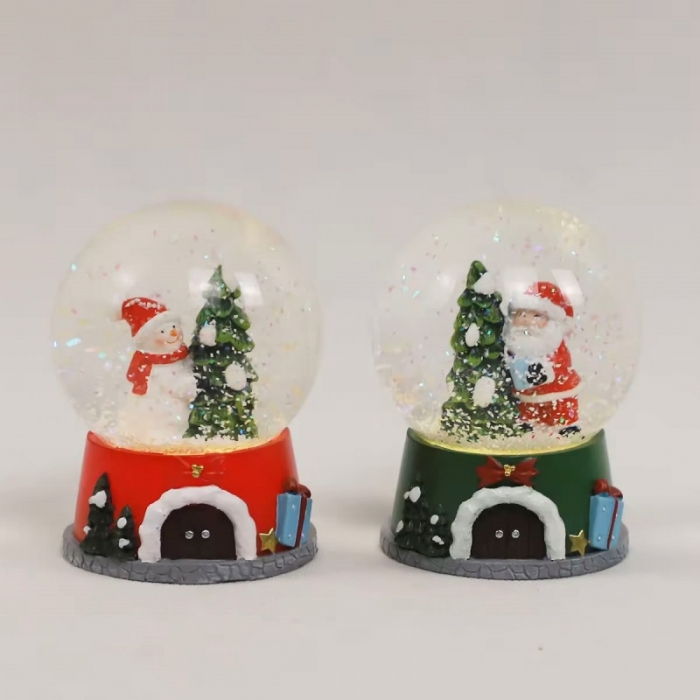 Santa Claus Ball Table Decor With Music