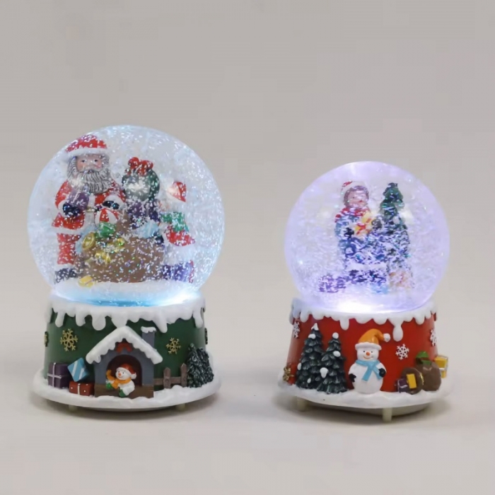 Santa Claus Ball Table Decor With Music