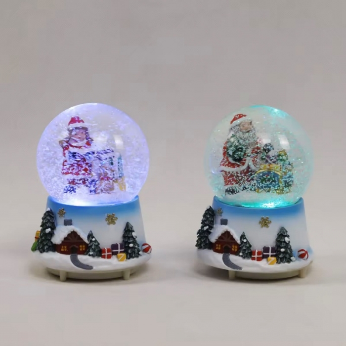 Santa Claus Ball Table Decor With Music