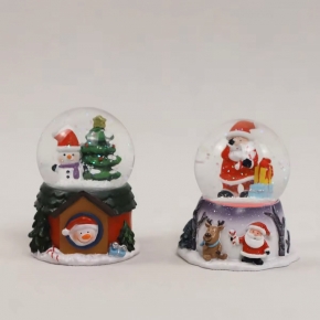 Santa Claus Ball Table Decor With Music