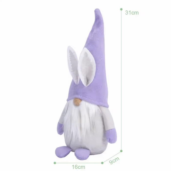 Faceless Plush Dwarf Rabbit Easter  Decoration