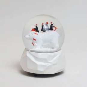 Santa Claus Ball Table Decor With Music