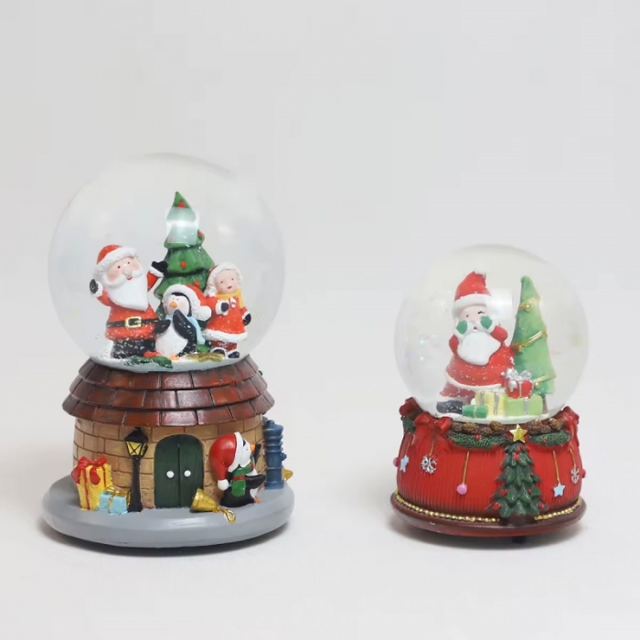 Santa Claus Ball Table Decor With Music