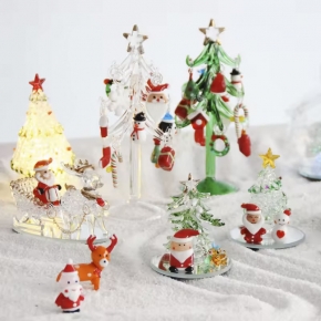 Christmas Glass Figurine