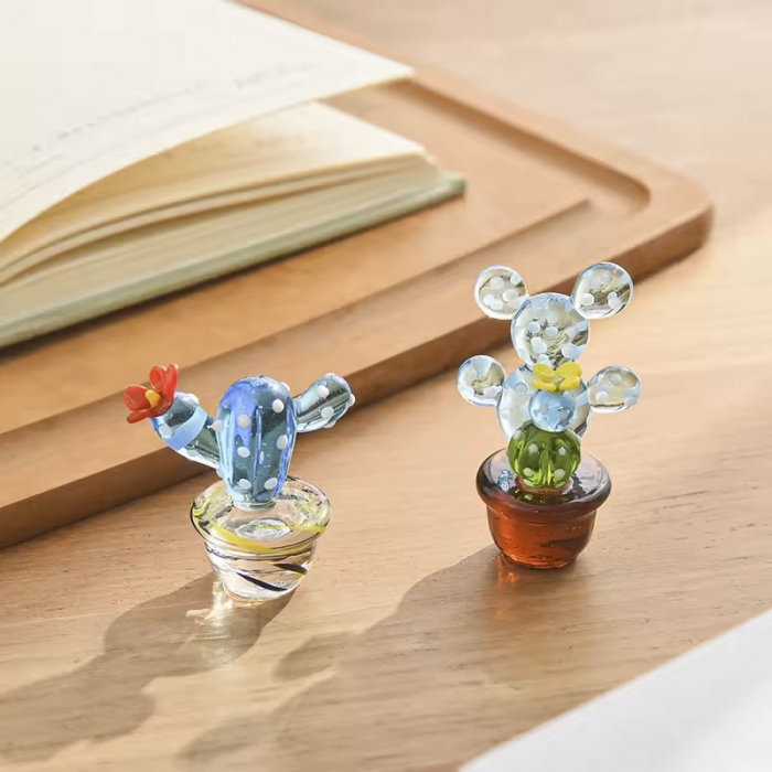 Glass Tiny Cactus Decorate