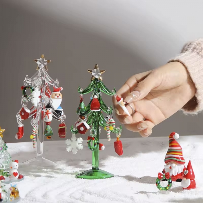 Christmas Glass Figurine