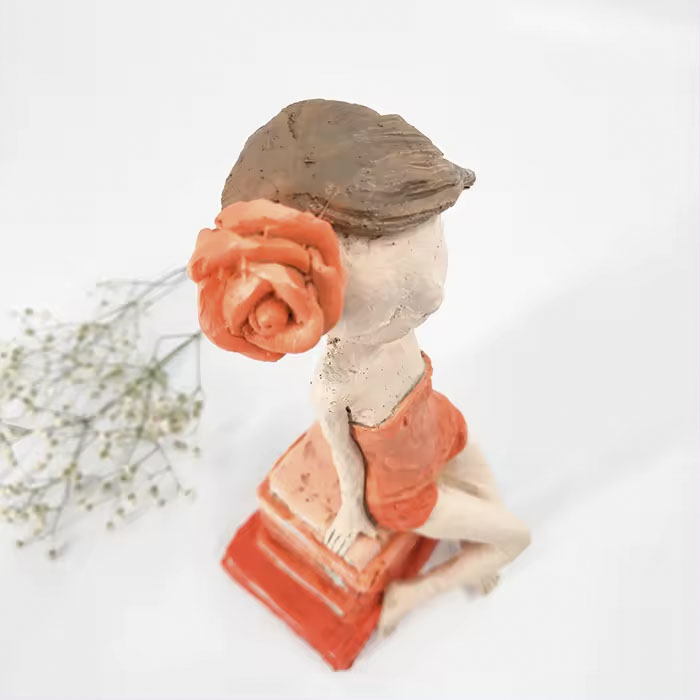Creative girl sculpture resin crafts