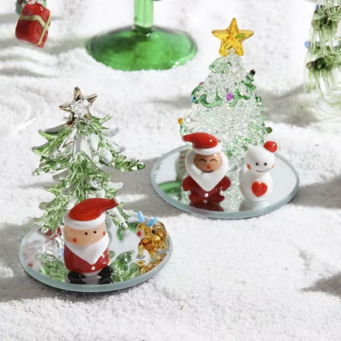 Christmas Glass Figurine