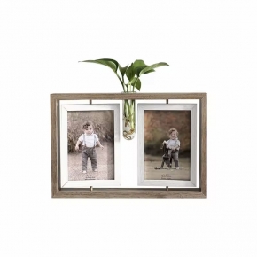 Double Photo Frame Reversible Plant Wooden Frame
