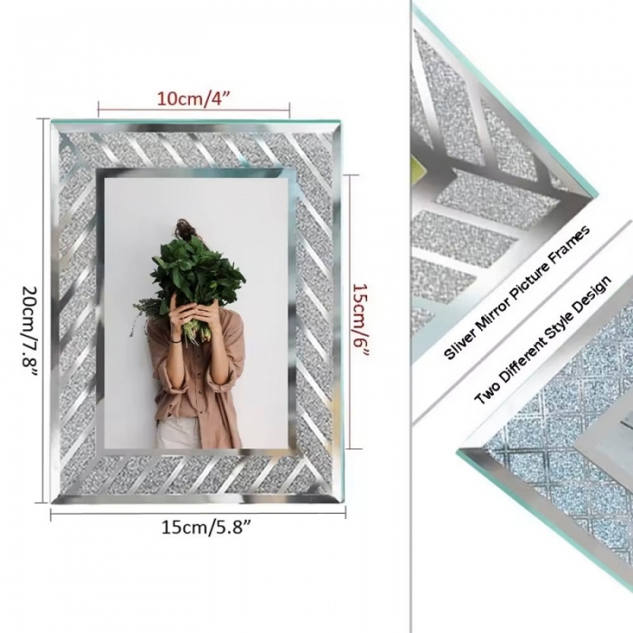 Crush Diamond Mirror Photo Frame