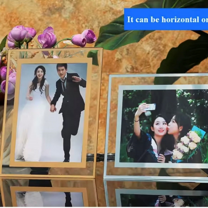 Glass Mirror Photo Frames