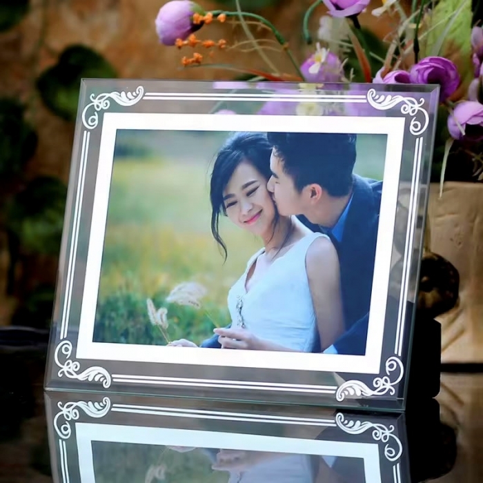 Luxury Crystal glass photo frame
