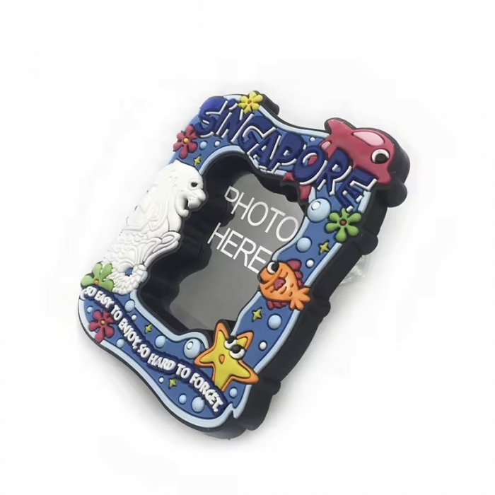 Eco-friendly Soft Rubber Magnet 3D Photo Frame
