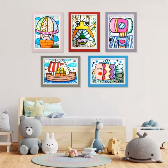 Blue Kids Artwork Frame