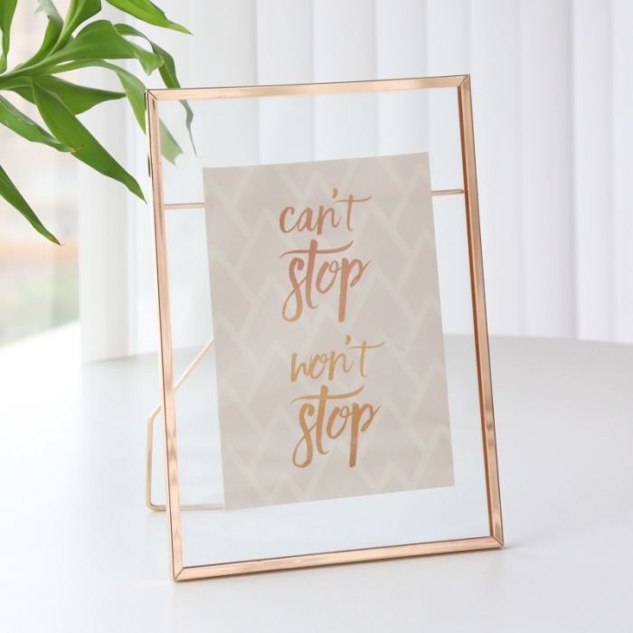 Metalglass Double Side Picture Frame