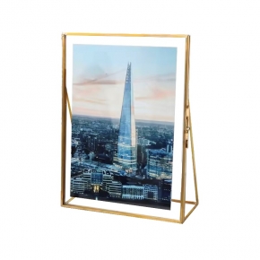 Metal Large Folding Gold Black Photo Frame