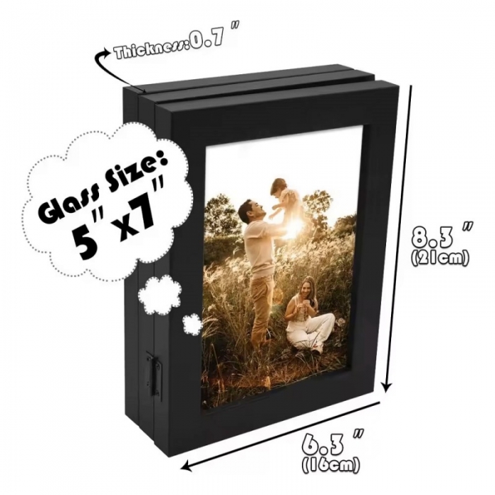 Three Picture Frame Trifold Hinged
