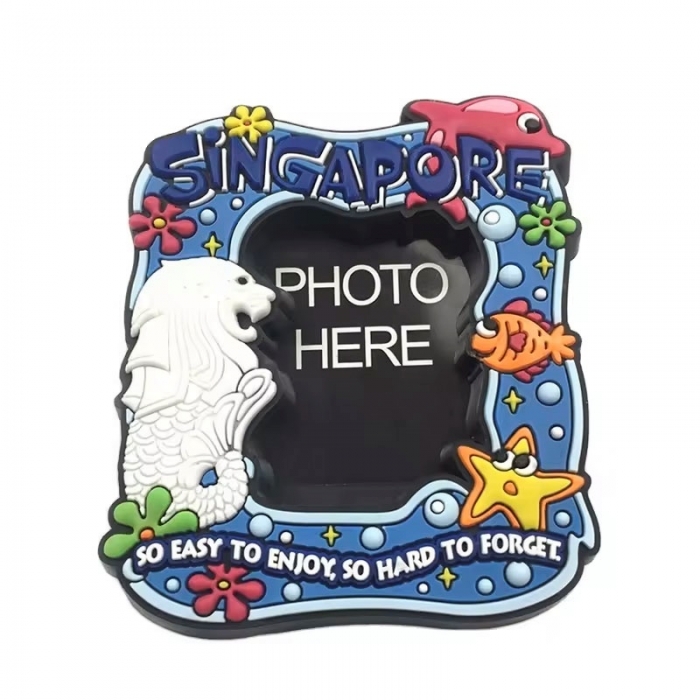 Eco-friendly Soft Rubber Magnet 3D Photo Frame