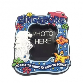 Eco-friendly Soft Rubber Magnet 3D Photo Frame