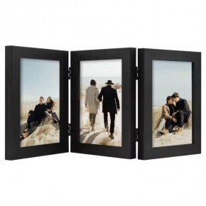 Three Picture Frame Trifold Hinged