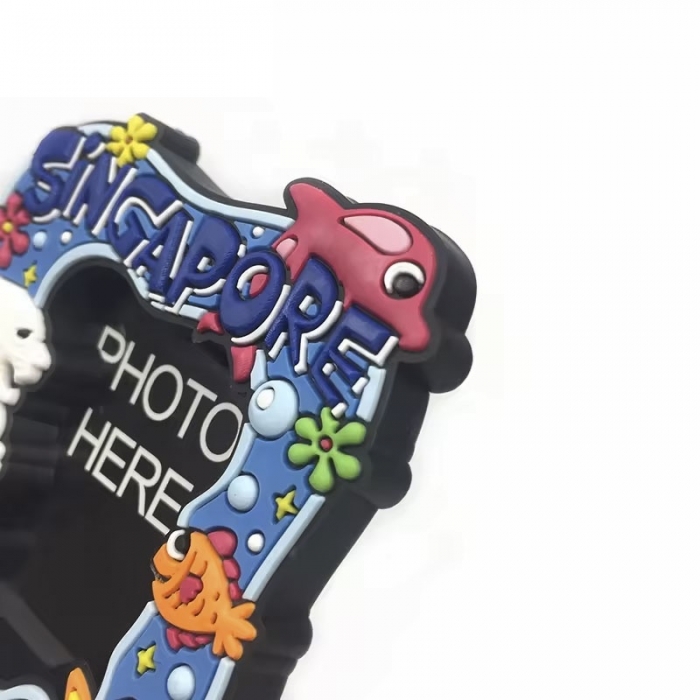 Eco-friendly Soft Rubber Magnet 3D Photo Frame