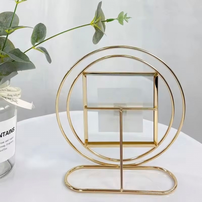 Rectangle Double Sided Glass Photo Frame