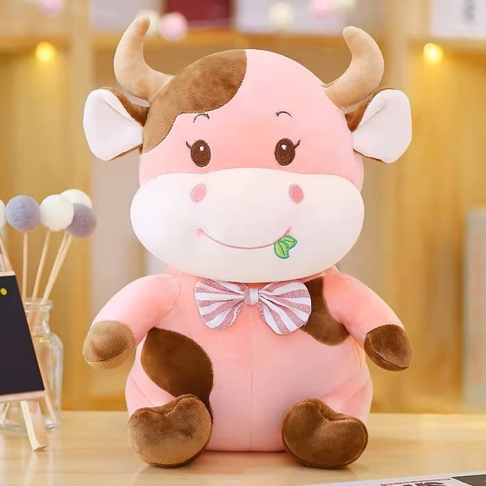 Pvc Tin Purse Stuffed Funny Soft Water Buffalo Cute Plushie Plush Cow Toy For Children 2-6 Years Old