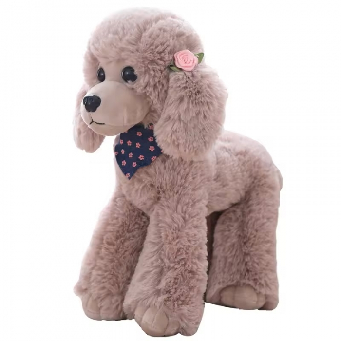 Christmas Turkey Rose Angel Teddy Stuffed Shipmunks Long  High Quality Grey Puppy Dog Toy